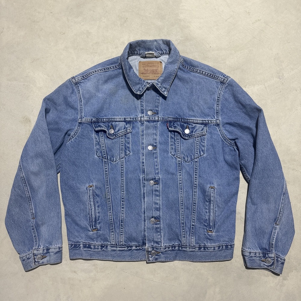 Vintage Levis Denim Jacket Men's XL Blue Trucker Rancher Type 3 USA 70516-4814